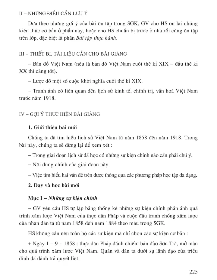 Bài 31 (1 tiết): Ôn tập lịch sử Việt Nam từ năm 1858 đến năm 1918